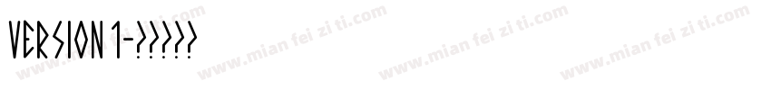 version 1字体转换